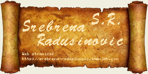 Srebrena Radusinović vizit kartica